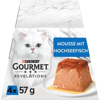 Produktbild von Gourmet Revelations Feine Mousse mit Hochseefisch für Katzen 24x57 g