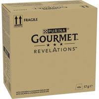Produktbild von Gourmet Revelations Fine Cuts Katzen Nassfutter Adult Huhn und Lachs in Gelee 48 x 57 g - 48 x 57 g