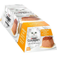 Produktbild von Gourmet Revelations Mousse Huhn Katzenfutter 228 g (4x57 g)