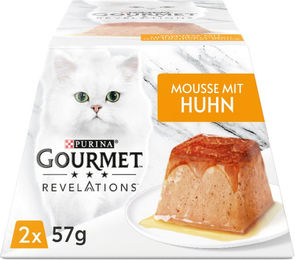 Produktbild von Gourmet Revelations Mousse in Sauce Huhn Katzenfutter Adult 24x57g