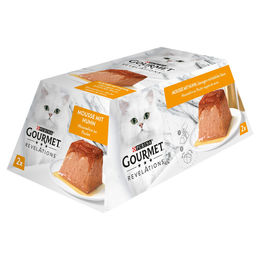 Gourmet Revelations Mousse mit Huhn für erwachsene Katzen 114 g - 2 x 57 g – Bild 1 von 6