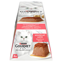 Produktbild von Gourmet Revelations Mousse mit Lachs Katzenfutter für Adult 4 x 57 g
