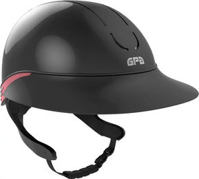 Produktbild von GPA Global First Lady TLS Shiny Reithelm für Damen mit Strass in Schwarz 55 cm