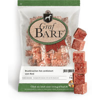 Produktbild von GRAF BARF Brustknochen Rind Monoprotein fein zerkleinert 1kg