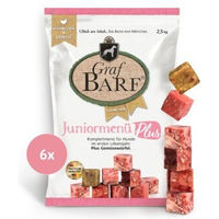 Produktbild von Graf Barf Juniormenü Plus Hähnchen mit hohem Fleischanteil 6x2,5kg