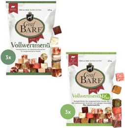 Graf Barf Rindermenü Mix Monoprotein für Hunde Adult 6x2,5kg – Bild 1 von 3