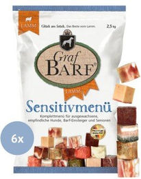 Graf Barf Sensitivmenü Lamm Monoprotein für Hunde 6x2,5kg – Bild 1 von 3