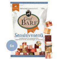 Produktbild von Graf Barf Sensitivmenü Lamm Monoprotein für Hunde 6x2,5kg