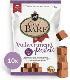 Graf Barf Vollwertmenü Pastete Rind mit hohem Fleischanteil für Senioren 10x1kg – Bild 1 von 3