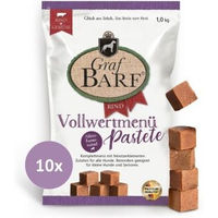 Produktbild von Graf Barf Vollwertmenü Pastete Rind mit hohem Fleischanteil für Senioren 10x1kg