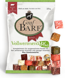 Graf Barf Vollwertmenü Plus Rind und Kalb Monoprotein 2,5kg – Bild 1 von 3