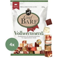 Produktbild von Graf Barf Vollwertmenü Rind Monoprotein Hund Adult 4x2,5kg