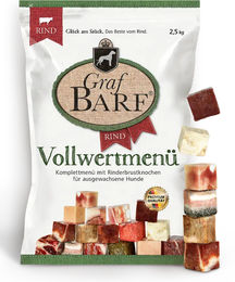 Graf Barf Vollwertmenü Rind und Kalb für Hunde Adult 2,5kg – Bild 1 von 2