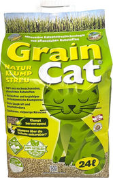GrainCat Katzenstreu Naturklumpstreu unparfümiert 24 l - 7 kg – Bild 1 von 3