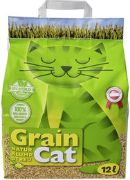 GrainCat Naturklumpstreu für Katzen unparfümiert 12 l (3,9 kg) - 12 l – Bild 1 von 5