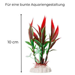 GranataPet 12er Set Aquarium Kunstpflanzen Bunt und Grün für Fische – Bild 1 von 7