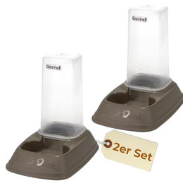 GranataPet 2er Set Automatischer Futter- und Wasserspender 2in1 für Hunde und Katzen aus Kunststoff 700 ml - 2 x 700 ml – Bild 1 von 13