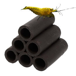 GranataPet Aquariendeko Pyramide aus Keramik für Garnelen Welse und Krebse Schwarz 6er Pack - 1 Stk. – Bild 1 von 6