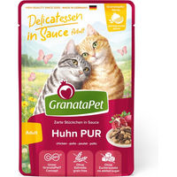 Produktbild von GranataPet Delicatessen Huhn Pur Stückchen in Sauce für Hunde mit hohem Fleischanteil 12 x 100 g