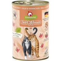 Produktbild von GranataPet DeliCatessen Katzen Nassfutter Kalb & Kaninchen Adult Getreidefrei Glutenfrei 6 x 400 g - 6 x 400 g