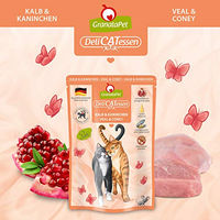 Produktbild von GranataPet DeliCatessen Katzen Nassfutter Kalb & Kaninchen Getreidefrei 6 x 85 g - 6 x 85 g