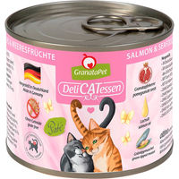 Produktbild von GranataPet DeliCatessen Katzen Nassfutter Lachs & Meeresfrüchte Adult Getreidefrei Glutenfrei 6 x 200 g - 6 x 200 g