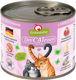 GranataPet DeliCatessen Katzen Nassfutter Lamm & Truthahn Adult Getreidefrei und Glutenfrei 6 x 200 g - 6 x 200 g – Bild 1 von 2