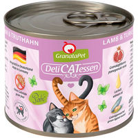Produktbild von GranataPet DeliCatessen Katzen Nassfutter Lamm & Truthahn Adult Getreidefrei und Glutenfrei 6 x 200 g - 6 x 200 g