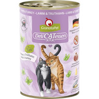 Produktbild von GranataPet DeliCatessen Katzen Nassfutter Lamm und Truthahn Getreidefrei und Glutenfrei 6 x 400 g - 6 x 400 g