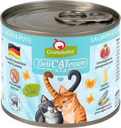 GranataPet DeliCatessen Katzen Nassfutter Truthahn & Fasan Adult Getreidefrei & Glutenfrei 6 x 200 g - 6 x 200 g – Bild 1 von 2