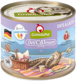 GranataPet DeliCatessen Limited Sommeredition Katzen Nassfutter Ente und Lachs Paté Getreidefrei 12 x 200 g - 12 x 200 g – Bild 1 von 1