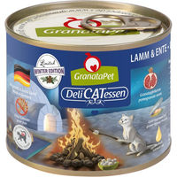 Produktbild von GranataPet DeliCatessen Limited Wintermenü Katzen Nassfutter Lamm und Ente Getreidefrei 12 x 200 g