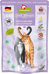 Produktbild von GranataPet DeliCatessen Pouch Ente & Geflügel für Katzen Adult Getreidefrei 6 x 85 g - 6 x 85 g