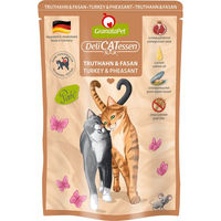 Produktbild von GranataPet DeliCatessen Pouch Truthahn & Fasan Katzen Nassfutter Adult Getreidefrei und Glutenfrei 6 x 85 g - 6 x 85 g