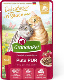 GranataPet Delicatessen Pute Pur Stückchen in Sauce Getreidefrei 24 x 100 g – Bild 1 von 1