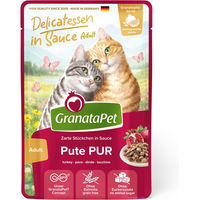 Produktbild von GranataPet Delicatessen Pute Pur Stückchen in Sauce Getreidefrei 24 x 100 g