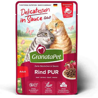 Produktbild von GranataPet Delicatessen Rind Monoprotein Stückchen in Sauce 12x100 g