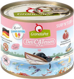 GranataPet DeliCatessen Surf'n'Turf Katzen Nassfutter Stückchen in Sauce mit hohem Fleischanteil 24 x 200 g – Bild 1 von 1