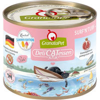 Produktbild von GranataPet DeliCatessen Surf'n'Turf Katzen Nassfutter Stückchen in Sauce mit hohem Fleischanteil 24 x 200 g