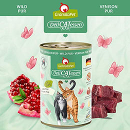 GranataPet DeliCatessen Wild Nassfutter für erwachsene Katzen getreidefrei 6 x 400 g - 6 x 400 g – Bild 1 von 2