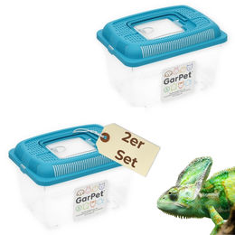 GranataPet Faunabox M Faunarium Transportbox aus Kunststoff für Krebse und Insekten 2er Set Transparent – Bild 1 von 6