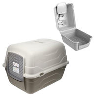 Produktbild von GranataPet Haubentoilette für Katzen XL mit kippbarer Haube und Zubehör aus Kunststoff - 1 Stk.