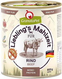 GranataPet Hundefutter Rind Stückchen in Sauce Getreidefrei Monoprotein 6x 800g – Bild 1 von 1