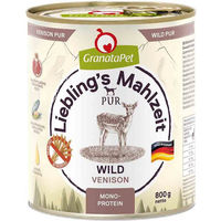 Produktbild von GranataPet Hundefutter Wild Stückchen in Sauce ohne Zusatzstoffe 6x800g