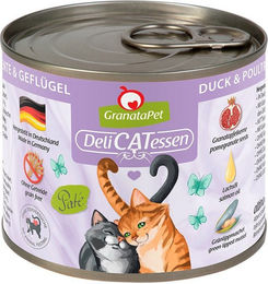 Produktbild von GranataPet Katze Delicatessen Ente und Geflügel Getreidefrei mit hohem Fleischanteil Adult 6x200g