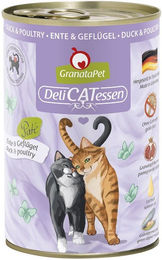 Produktbild von GranataPet Katze Delicatessen Ente und Geflügel Getreidefrei mit hohem Fleischanteil Adult 6x400g