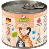 Produktbild von GranataPet Katze Delicatessen Kalb PUR Getreidefrei mit hohem Fleischanteil Adult 6x200g