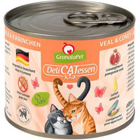 Produktbild von GranataPet Katze Delicatessen Kalb und Kaninchen Getreidefrei mit hohem Fleischanteil Adult 6x200g