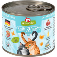 Produktbild von GranataPet Katze Delicatessen Lachs & Pute Getreidefrei und Glutenfrei 6x200g - 6 x 200 g