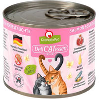 Produktbild von GranataPet Katze Delicatessen Lachs und Meeresfrüchte Getreidefrei mit hohem Fleischanteil Adult 6x200g